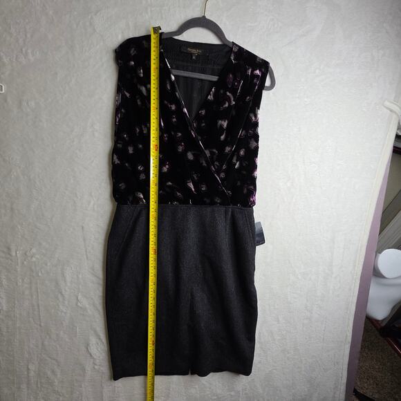 Rachel Roy Sz10 NWT Wool Cashmere blend Crossed Velvet Top n Skirts. Warm Office - Picture 4 of 16